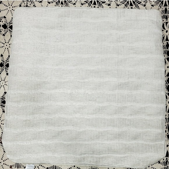 DKNY & Global Goods Pillow Sham Case Cover Ribbed Oversized Linen Cotton 22" x22 - Picture 3 of 8